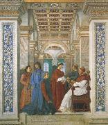 Melozzo da Forli Sixtus IV,his Nephews and his Librarian Palatina (mk08) oil on canvas